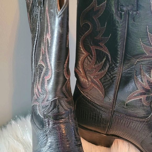 Genuine Lizard Cowboy Boots - Picture 6 of 12